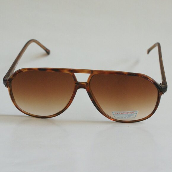 NWT TruVintage double bridge Navigator frame Amber gradient lens Sunglasses - Picture 2 of 6